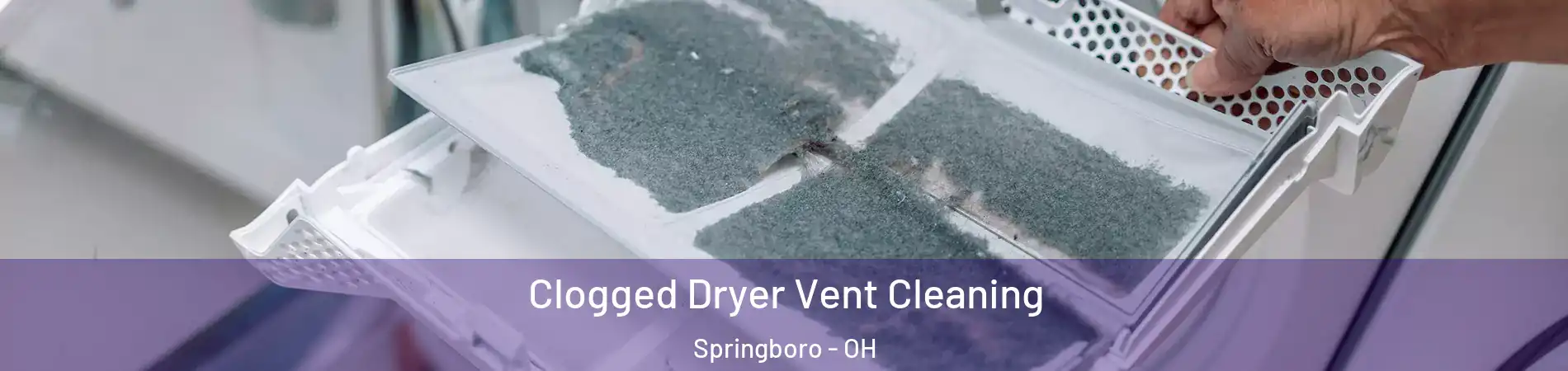 Clogged Dryer Vent Cleaning Springboro - OH