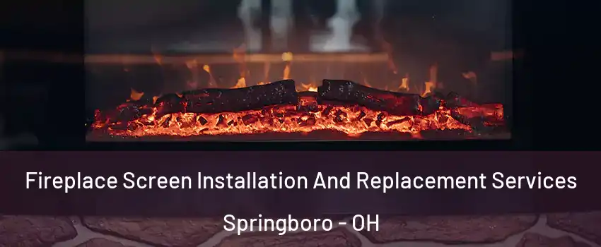  Fireplace Screen Installation And Replacement Services Springboro - OH